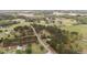 Serene aerial view of a tree-lined community, showcasing homes nestled amongst nature with a tranquil pond nearby at 127 Hurricane Aly, Benson, NC 27504