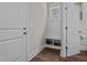 Mudroom with shoe cubby and coat hooks at 128 School Side Dr, Spring Lake, NC 28390
