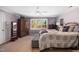 Spacious bedroom with a ceiling fan and neutral decor at 1312 Golden Bluff Ln, Fuquay Varina, NC 27526