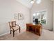 Bright office space with a large desk and natural light at 1312 Golden Bluff Ln, Fuquay Varina, NC 27526