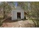 Handy backyard shed for storage at 163 Ridge Way Ln, Clayton, NC 27520