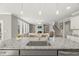 Gorgeous kitchen with stainless steel sink and island at 201 W Amber Oak Drive, Selma, NC 27576