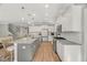 Lovely kitchen with stainless steel appliances and granite countertops at 201 W Amber Oak Drive, Selma, NC 27576