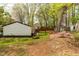 Spacious backyard with deck, storage shed, and ample green space at 2400 Perennial St, Raleigh, NC 27603