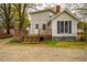 Backyard elevation showing the deck, access to rear entrances, and landscaping at 2422 S Alston Ave, Durham, NC 27713