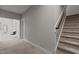 Carpeted stairs leading to a bonus space at 2713 Tunstall Grove Dr, Apex, NC 27523