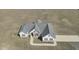 Beautiful aerial view of a single-story house, with a paved driveway and ample land at 2915 Cox Mill Rd, Sanford, NC 27332