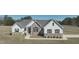 Charming home with stone and siding exterior and manicured lawn at 2915 Cox Mill Rd, Sanford, NC 27332