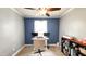 This office is well-lit with space for dual monitors and provides a practical workspace for productivity and comfort at 3014 Split Wood Ct, Oxford, NC 27565