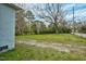 Large, grassy backyard with mature trees at 415 Estell St, Rocky Mount, NC 27803