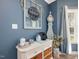 Coffee bar with decorative accents and ample counter space at 49 Everwood Dr, Four Oaks, NC 27524