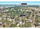 Aerial view of the property surrounded by verdant trees, conveniently located 2.9 miles to Duke Health Center at 500 W Woodcroft Pkwy, Durham, NC 27713