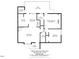 Detailed floor plan of the property, showcasing the layout of the rooms and outdoor deck at 500 W Woodcroft Pkwy, Durham, NC 27713