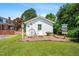 Charming outbuilding featuring whimsical decor and rustic accents, adding character to the property at 504 W Brocklyn St, Benson, NC 27504
