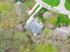 Bird's eye view of the home highlighting the roof, driveway, and neighborhood at 506 Rose Point Dr, Cary, NC 27518