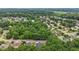 Aerial view showcasing community among lush green trees and a pond nearby at 5144 Pinehall Wynd, Raleigh, NC 27604