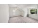 Bedroom with carpet, a ceiling fan, two windows, and an alcove at 5144 Pinehall Wynd, Raleigh, NC 27604
