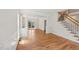 Formal dining area with elegant trim and large windows offering natural light at 5144 Pinehall Wynd, Raleigh, NC 27604