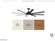 Stylish ceiling fan with sleek black finish, perfect for cooling a covered porch with mountain ash stain at 5205 Quail Meadows Dr, Raleigh, NC 27609