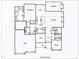 First floor plan which shows the Gathering room, kitchen, dining and primary bedroom at 5205 Quail Meadows Dr, Raleigh, NC 27609