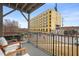 Balcony showing chairs and the nearby buildings at 605 Smedes Pl # A, Raleigh, NC 27605