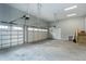 Spacious garage with two large doors and plenty of open space at 6480 Beaver Creek Rd, New Hill, NC 27562