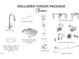 Included finish package with chrome kitchen faucet, vanity lighting, door hardware and plumbing fixtures at 6962 Doddridge Ln # 14, Cary, NC 27519