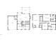 Detailed floor plan showcasing the layout of the two-story home, including all rooms and features at 765 Carlton St, Clayton, NC 27520