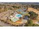Resort-style community amenities including pool, tennis courts, clubhouse, and golf course at 9320 Teton Pines Way, Raleigh, NC 27617