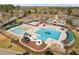 Community pool area with ample seating and recreational amenities perfect for relaxation and social gatherings at 9320 Teton Pines Way, Raleigh, NC 27617