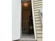 Exterior storage area featuring a water heater and space for storage solutions at 1008 Garden Square Ln, Morrisville, NC 27560