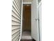 Exterior storage area featuring a light and space for additional storage solutions at 1008 Garden Square Ln, Morrisville, NC 27560