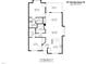 Detailed floor plan showcasing layout, dimensions, and room placement at 101 Hunting Chase # 2B, Cary, NC 27513