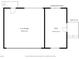 Floor plan of a 2-car garage and studio space, plus deck at 109 Barcliff Ter, Cary, NC 27518