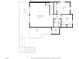 Basement floor plan featuring recreation room, office space, bathroom, and deck access at 109 Barcliff Ter, Cary, NC 27518
