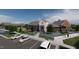 View of the community clubhouse featuring elegant architecture and meticulous landscaping at 1169 Solace Way, Rolesville, NC 27571