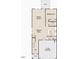 First-floor floor plan featuring Gathering room, dining area, kitchen, bedroom, and two-car garage at 1169 Solace Way, Rolesville, NC 27571