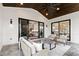 Outdoor patio with comfortable seating and easy access through sliding glass doors at 1629 Montvale Grant Way, Cary, NC 27519