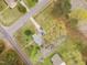 An aerial view of a home and its surrounding mature trees, and convenient access to nearby amenities and roads at 201 E End Ave, Durham, NC 27703