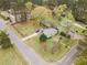 Aerial view of a residential property in a neighborhood with mature trees and proximity to main roads at 201 E End Ave, Durham, NC 27703