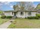 Charming single-story home features a welcoming front yard with mature landscaping and covered entryway at 201 E End Ave, Durham, NC 27703