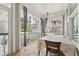 Patio featuring outdoor dining set and view of backyard at 233 Airlie Dr, Chapel Hill, NC 27516