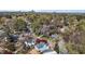 Charming neighborhood aerial view, showcasing mature trees and beautiful homes in a desirable community at 2605 Hazelwood Dr, Raleigh, NC 27608