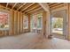 Unfinished interior with large windows showing view, highlighting potential and natural light at 2605 Hazelwood Dr, Raleigh, NC 27608