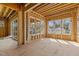 Spacious living room featuring large windows and natural light during construction at 2605 Hazelwood Dr, Raleigh, NC 27608