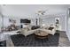 Open-concept living room connected to the kitchen at 358 Ashpole Trl, Clayton, NC 27520