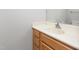 Bathroom with single sink vanity and laminate countertops at 3880 L Lawrence Trl, Graham, NC 27253