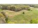 Aerial view of open land with trees and natural landscape showcasing serene rural setting at 3880 L Lawrence Trl, Graham, NC 27253