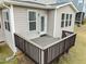 An inviting back porch and door is presented in this image at 3914 Glorybower Way, Apex, NC 27502