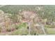 Birds-eye view of geodesic home among the trees at 4018 Moon Lindley Rd, Snow Camp, NC 27349